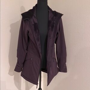 Kirkland Signature Purple Fully Lined Jacket with Hood and Front Zipper